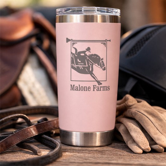 Malone Farms Laser Engraved Insulated 20oz Tumbler