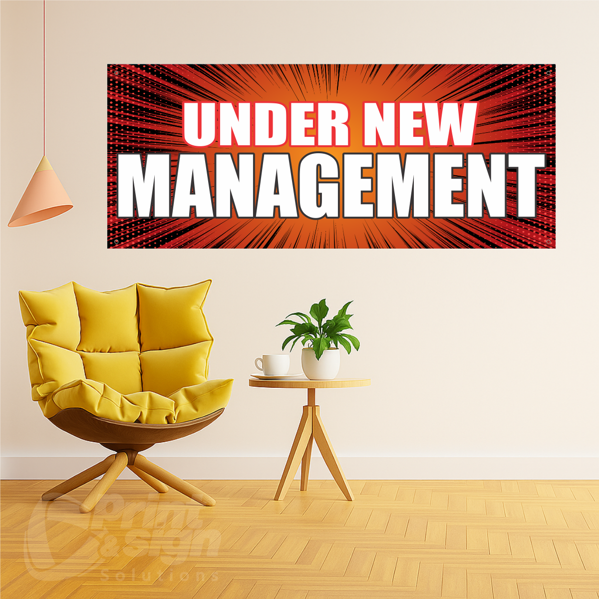 UNDER NEW MANAGEMENT - Vinyl Banner