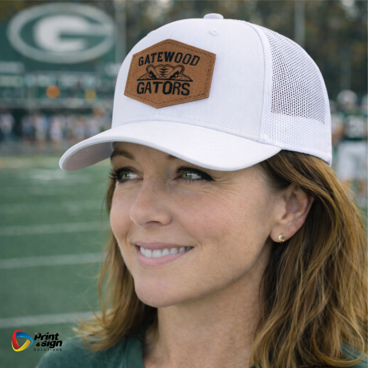 GATEWOOD GATORS RICHARDSON 112 TRUCKER HAT SNAPBACK WITH LEATHER PATCH