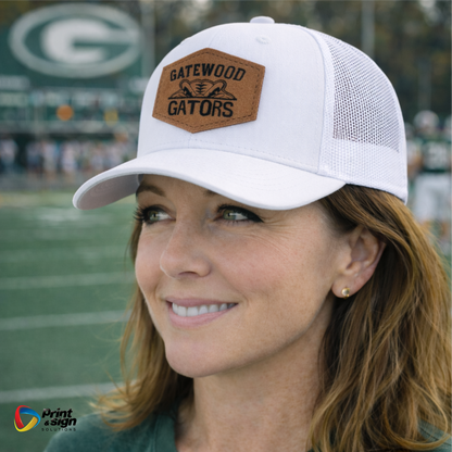 GATEWOOD GATORS RICHARDSON 112 TRUCKER HAT SNAPBACK WITH LEATHER PATCH