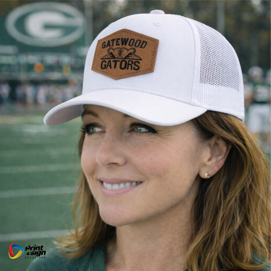 GATEWOOD GATORS RICHARDSON 112 TRUCKER HAT SNAPBACK WITH LEATHER PATCH