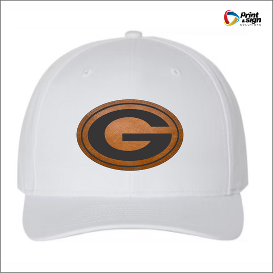 GATEWOOD SCHOOLS RICHARDSON 112 TRUCKER HAT SNAPBACK WITH LEATHER PATCH