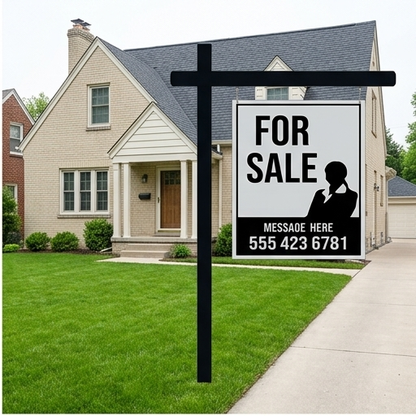 Aluminum Real Estate Post - 2pc Post
