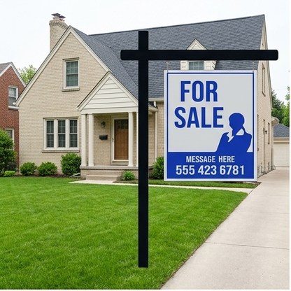 Aluminum Real Estate Post - 2pc Post