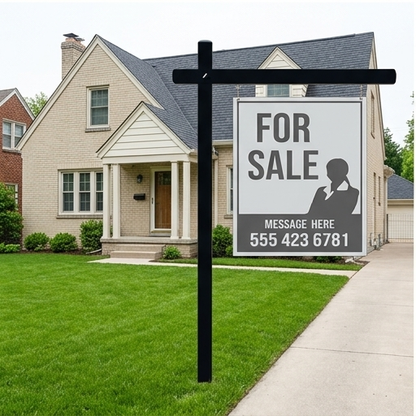 Aluminum Real Estate Post - 2pc Post