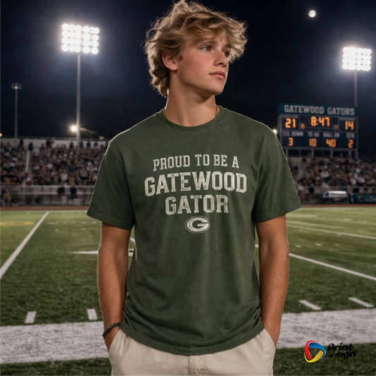 Gatewood Schools Comfort Color T-Shirt – Proud to be a Gator - C1717