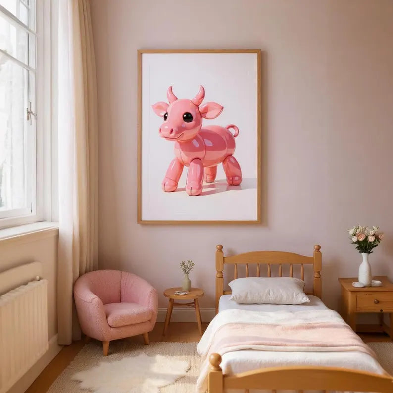 Cow Poster Digital File Ready to Print High Definition PDF PNG File Format