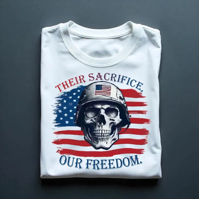 Their Sacrifice Our Freedom | Digital File Direct Download Ready to Print PNG PDF High Definition