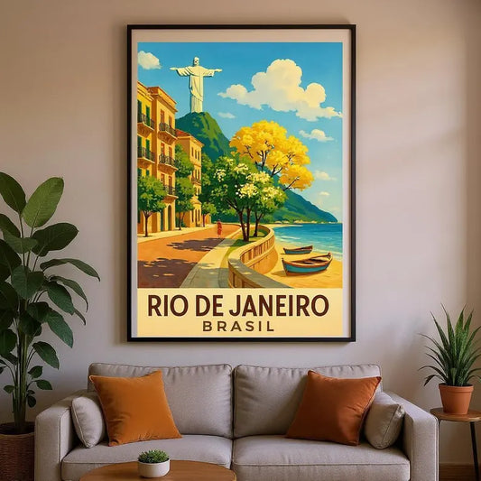 Rio de Janeiro Brazil Digital File Ready to Print High Definition PDF PNG File Format