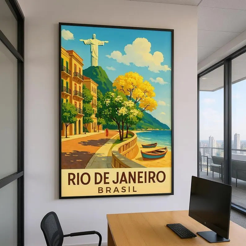 Rio de Janeiro Brazil Digital File Ready to Print High Definition PDF PNG File Format