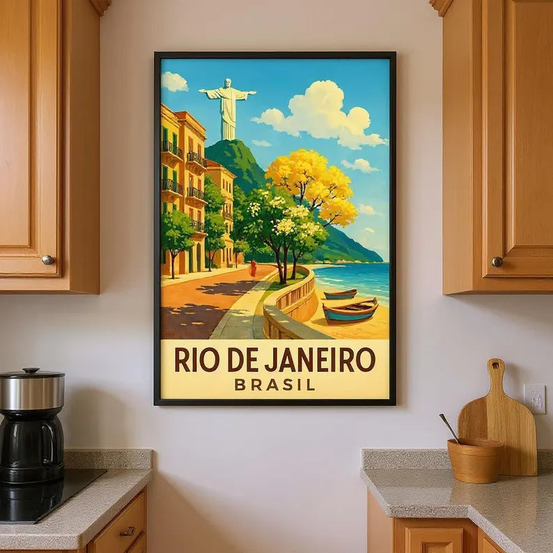 Rio de Janeiro Brazil Digital File Ready to Print High Definition PDF PNG File Format