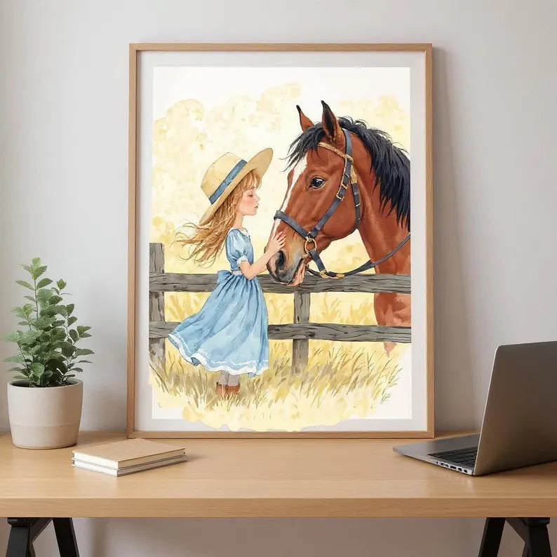 Cowgirl nursery Digital File Ready to Print High Definition PDF PNG File Format