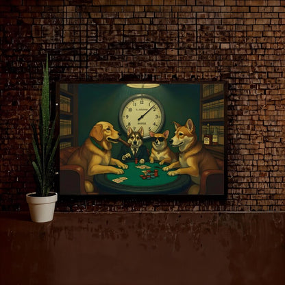 Poker Dog Playing Digital File Ready to Print High Definition PDF PNG File Format