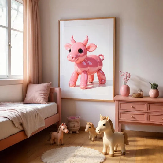 Cow Poster Digital File Ready to Print High Definition PDF PNG File Format