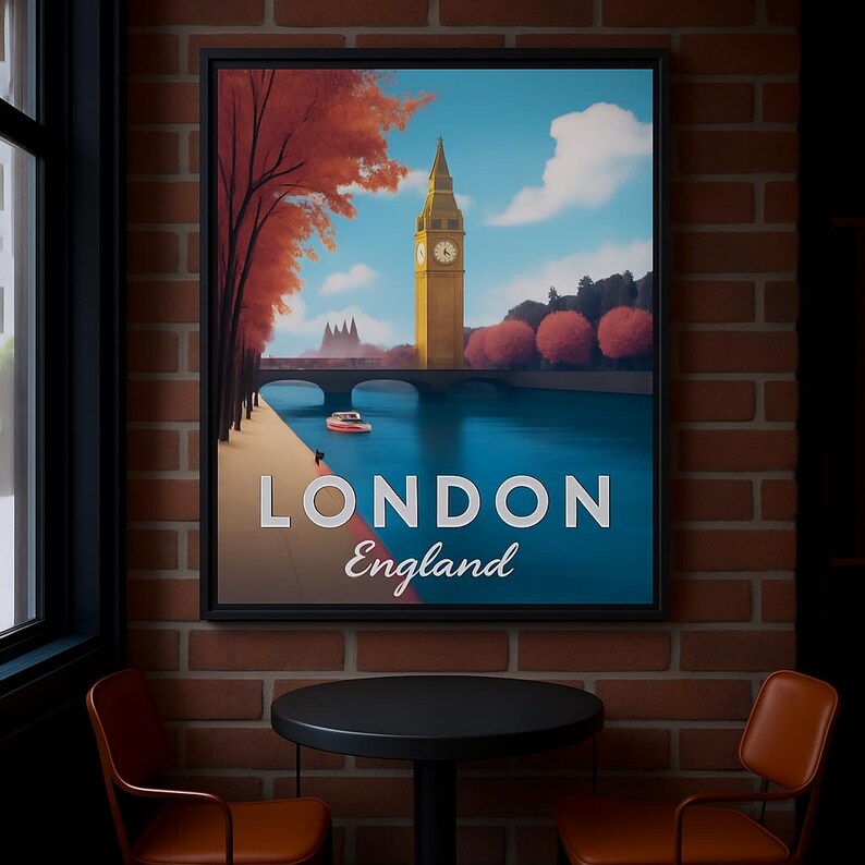 Trip in London Digital File Ready to Print High Definition PDF PNG File Format