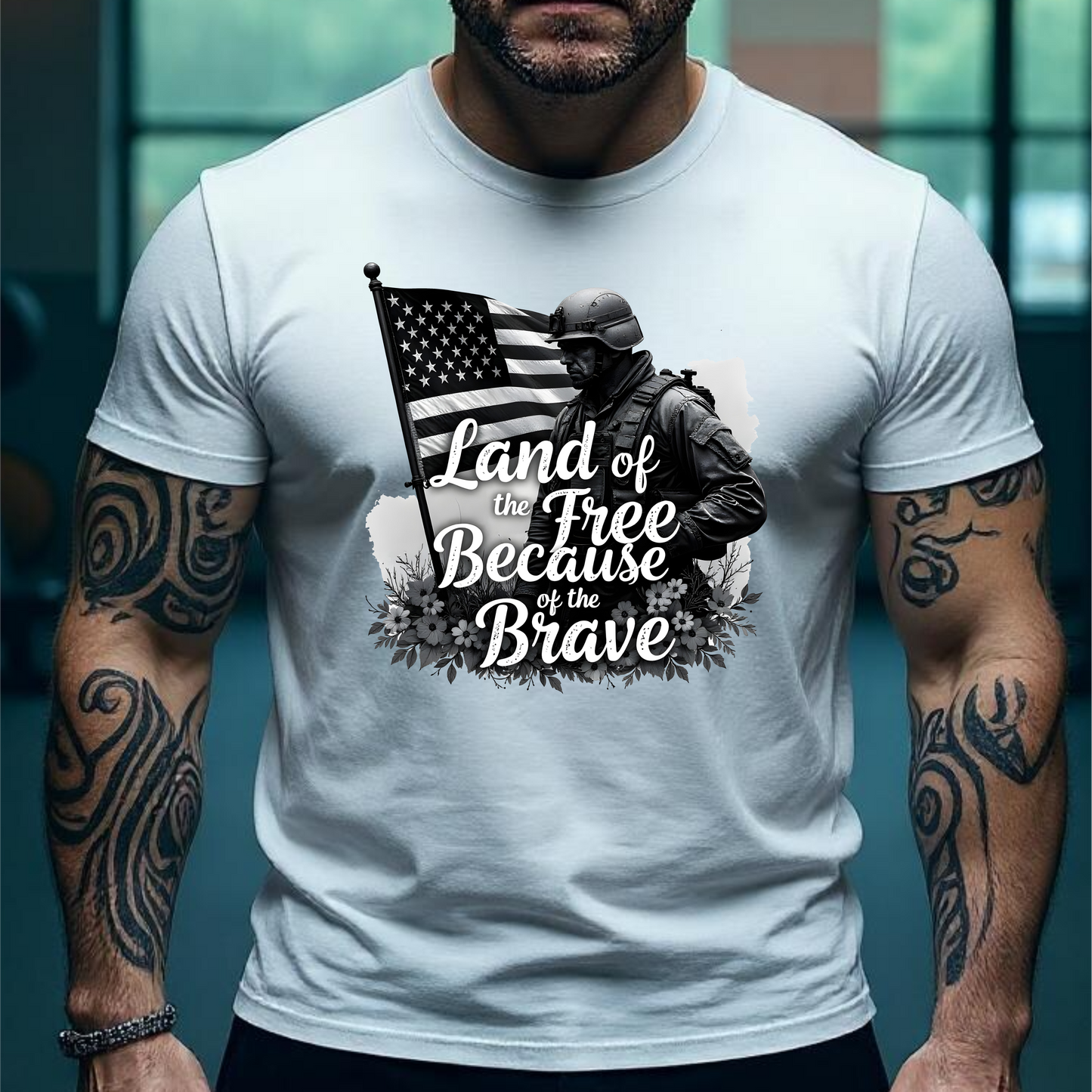 us Land of the Free Because of the Brave | Digital File Direct Download Ready to Print PNG PDF High Definition