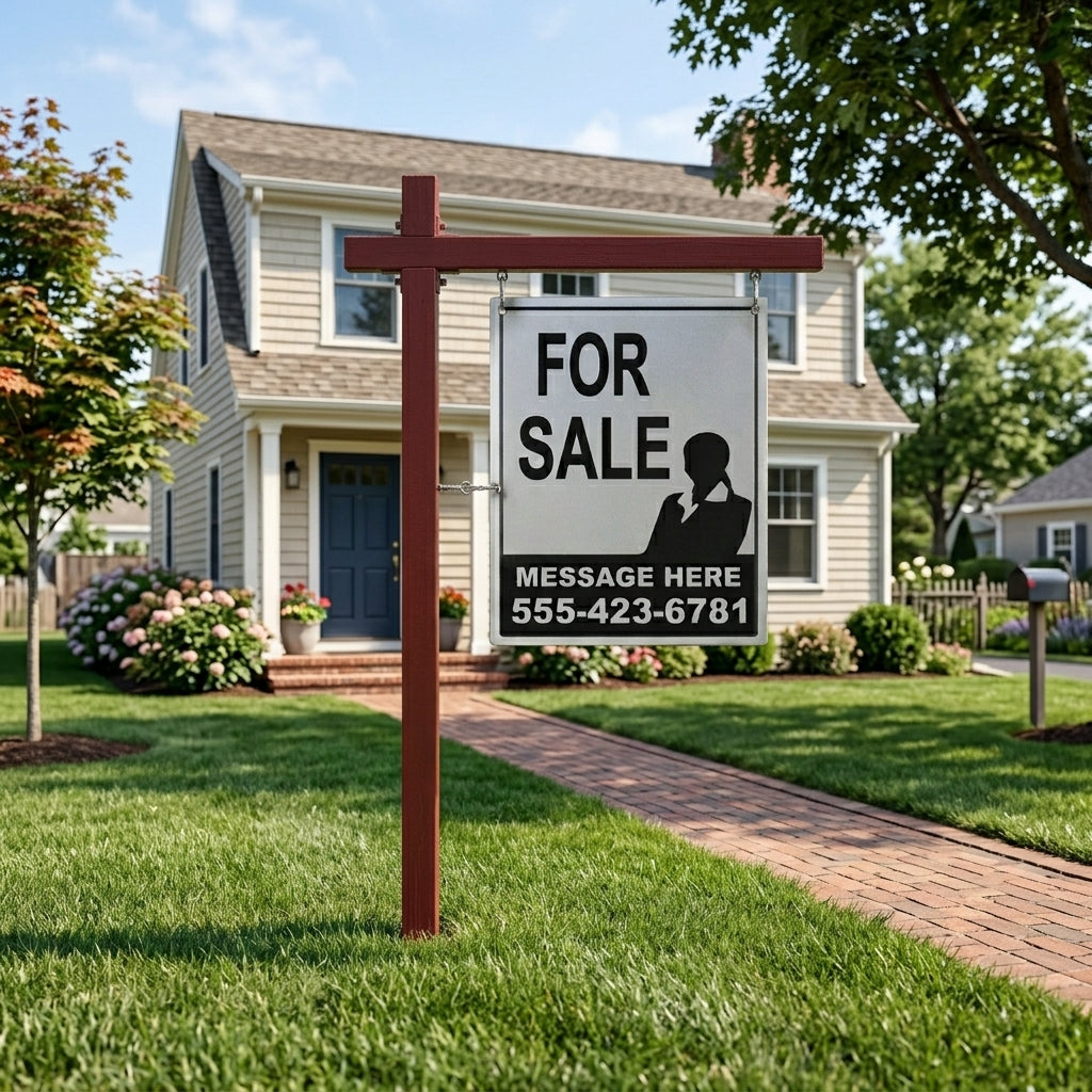 Aluminum Real Estate Post - 2pc Post